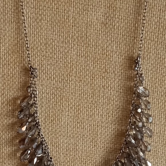 Swarovski Swan  "Mustang" Smokey Crystals Multi Strand Statement Vtg Necklace - Picture 11 of 14